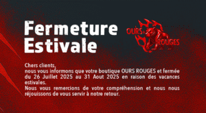 Fermeture estivale 2025 : Ours Rouges fait une pause soleil ☀️🐻