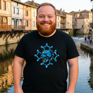 T-shirt OURS OCCITANIE BLEU